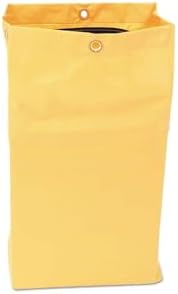 Rubbermaid 24 Gal Yellow Zippered Vinyl Bag for Cleaning Carts