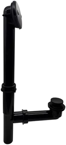 Westbrass 1-12 Black Tubular Drain Kit Matte Black