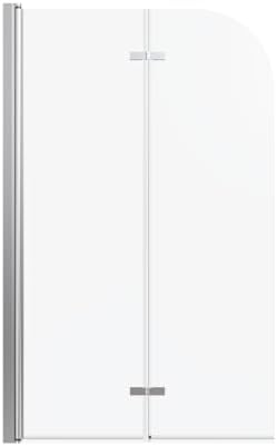 34 x 58 Frameless Pivot Bathtub Door with Brushed Gold Finish