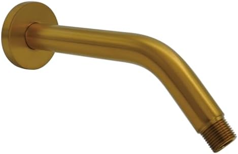 Aquaiaw 6 Inch Solid Brass Shower Arm with Escutcheon