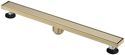 Neolun 30-Inch Linear Shower Drain with Hair Strainer and Leveling Feet