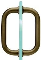 CRL 6 Inch Oil Rub Bronze Tubular Shower Door Handles