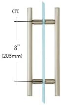 MONT HARD 8 Center-to-Center Ladder Pull Shower Handle Brushed Nickel