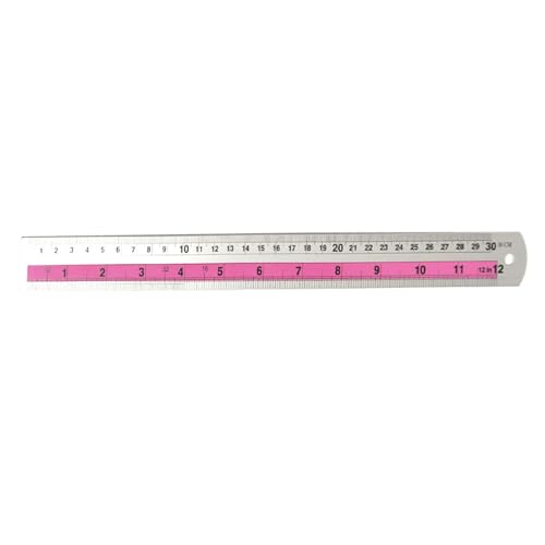 RGYBAO Metal Straight Edge Ruler - Double Side Metric