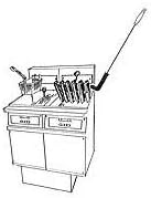 Brushtech B53C High Temp Brush for Fryer Coils