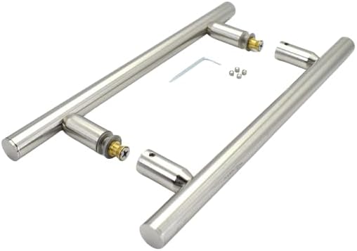 MONT HARD 8 Center-to-Center Ladder Pull Shower Handle Brushed Nickel