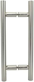 MONT HARD 8 Center-to-Center Ladder Pull Shower Handle Brushed Nickel
