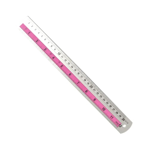RGYBAO Metal Straight Edge Ruler - Double Side Metric