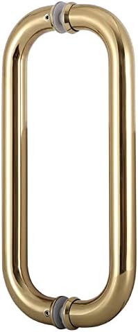 WANLIAN 8 Inch Gold Shower Door Pull Handle