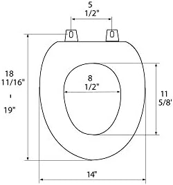 Bath Dcor Venetian Pink Toilet Seat with Odor Guard