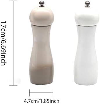 Premium Ceramic Salt Pepper Shaker Set of 2