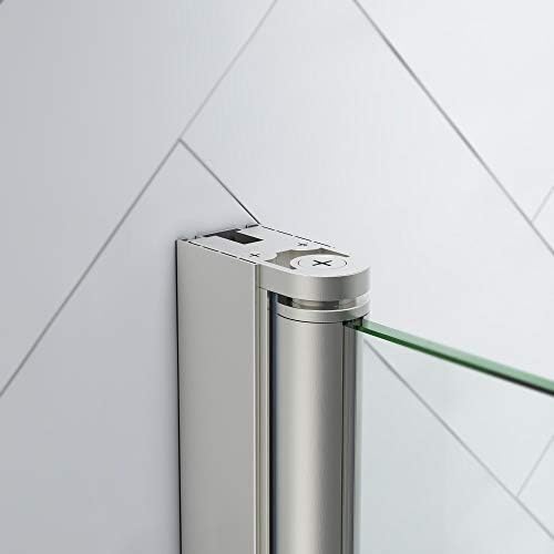OVE Decors Frameless Pivot Shower Door Satin Nickel