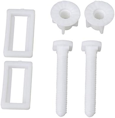 RDEXP Toilet Seat Hinge Bolts with Nuts Washers 2 Pairs