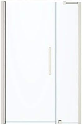 OVE Decors Frameless Pivot Shower Door Satin Nickel