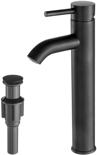 VOTON Chrome Modern Tall Vessel Sink Faucet Single Handle One Hole