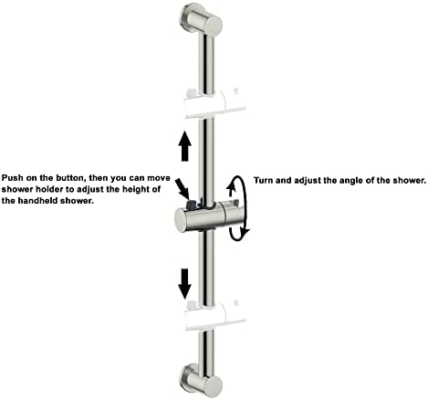 Duttao 22 Inch Shower Slider Bar with Adjustable Holder