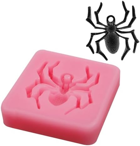 Spider Fondant Mold 2 Pcs - Halloween Cake Decorating Silicone Molds