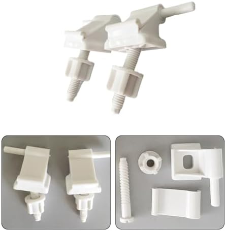 2 Pack Toilet Seat Hinges Replacement with Bolts 1
