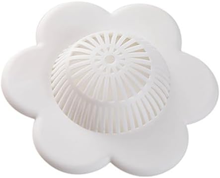 WELANGBN Hair Catcher Shower Drain Cover with Suction Cups White