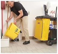 Rubbermaid 24 Gal Yellow Zippered Vinyl Bag for Cleaning Carts