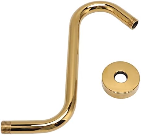 Gold 304 Stainless Steel S-Shaped Shower Arm