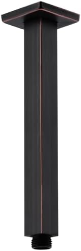 CLOVERMAP 8 Inch Square Shower Arm with Flange