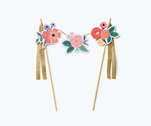 RIFLE PAPER CO Garden Party Cake Topper Reusable Decor