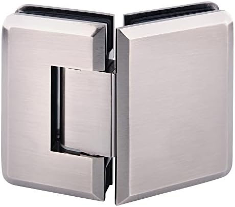 Brixwell Adjustable 135 Degree Glass to Glass Shower Door Hinge