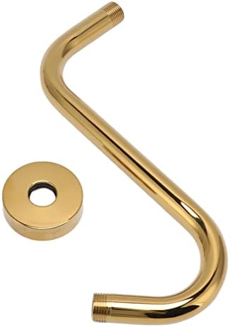 Gold 304 Stainless Steel S-Shaped Shower Arm
