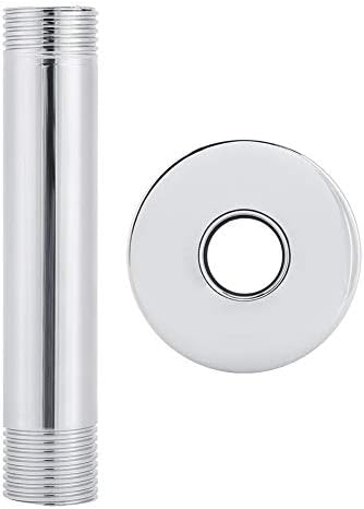 CRBWXONLIFE Straight Shower Arm G12in Stainless Steel Ceiling Mounted Shower Accessories