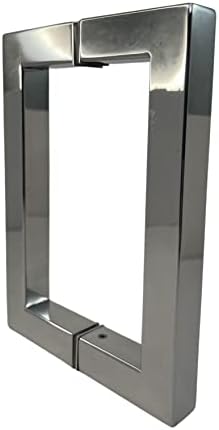 Stainless Steel Shower Door Handle with Installation Kit Chrome 8inch
