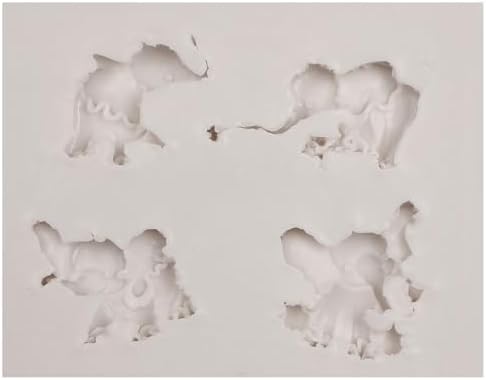 Caregene Mini Elephant Chocolate Moulds for Baby Shower