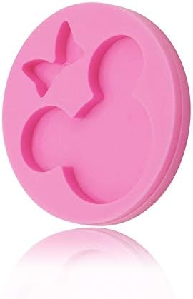 Seedomes Cute Mouse Head Bow Silicone Mold for DIY Chocolate Candy
