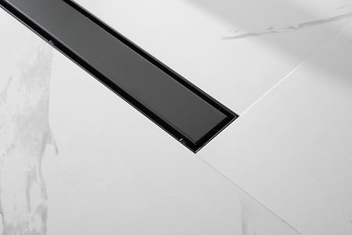 Modern 36 Inch Linear Shower Drain with Removable Cover and Hair Strainer