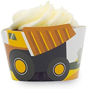 Pop Fizz Designs Construction Cupcake Wrappers Set of 24