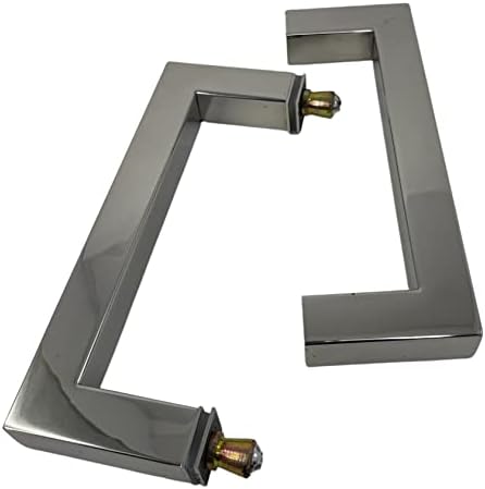 Stainless Steel Shower Door Handle with Installation Kit Chrome 8inch
