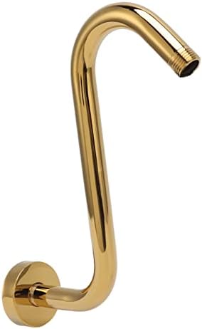 Gold 304 Stainless Steel S-Shaped Shower Arm