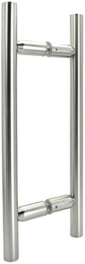 MONT HARD 8 Center-to-Center Ladder Pull Shower Handle Brushed Nickel