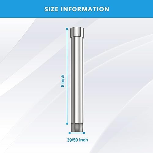 Lordear 6 Inch Stainless Steel Shower Arm Extender