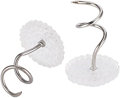 100 PCS Twist Pins with Clear Heads for Upholstery