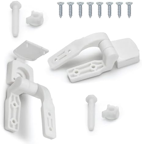 Universal White Toilet Seat Hinge Replacement