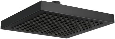 Delta Rain Shower Head Black Matte Square
