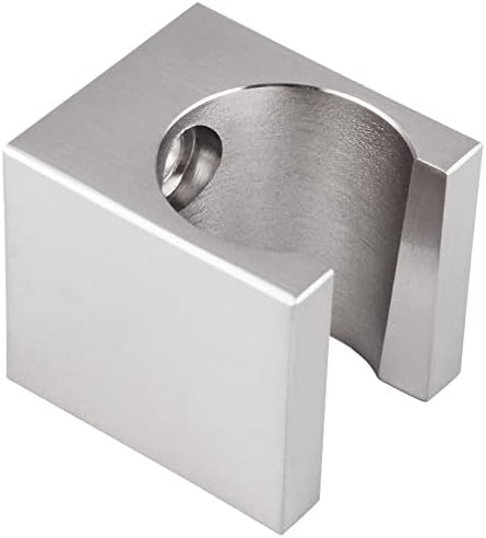 Angle Simple Shower Head Holder Brushed Nickel Wall Mount