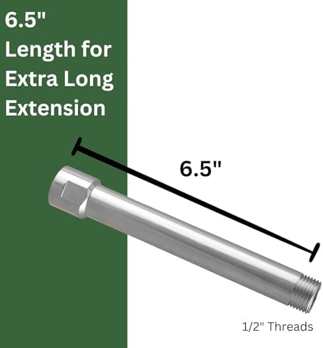 High Sierra E-Z REACH Shower Arm Extension - Brushed Gold