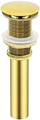 Yodel Bathroom Sink Drain - No Overflow Polish Gold 1 58 Opening
