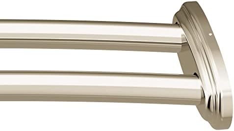 Moen Adjustable Double Curved Shower Rod in Polished Nickel 1