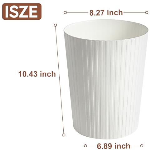 Soddeph 25 Gallon Trash Can with Durable Plastic Construction and Lidless Design