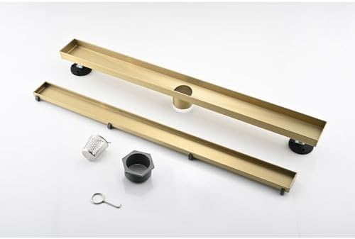 TREATLIFE HOME 30-Inch Linear Shower Drain with Hair Strainer 1