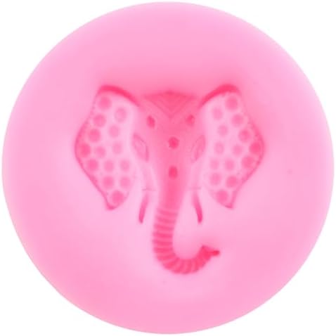 Elephant Head Silicone Fondant Mold for Cake Decoration
