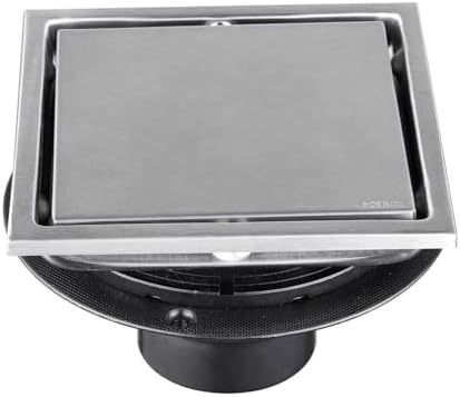 Heemab 6 Inch Square Shower Floor Drain